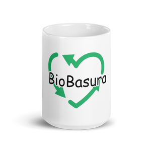 Dit is jouw BioBasura mok voor je ochtendkoffie, je avondthee en alles daartussenin! Hij is stevig en glanzend met onze unieke recycle print die bestand is tegen de magnetron en vaatwasser.
